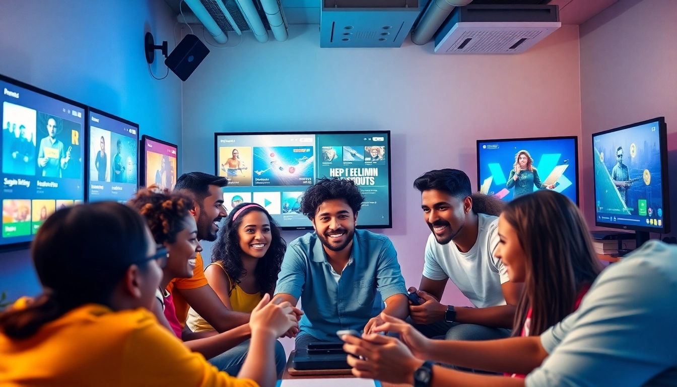 Engaging gaming scene featuring diverse players using 399W platform for online entertainment.