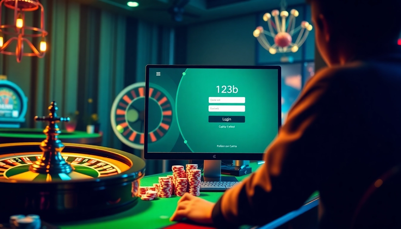 Players enjoying the online casino experience at 123b, featuring vibrant gameplay and engaging graphics.